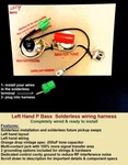 Left Hand Fender P- Bass Wiring Harness Solderless Installation +vintage Specs. Fixed Price $97.00.