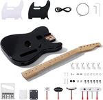 Leo Jaymz Diy Tl Guitar Kit Black Mahogany Body Maple Neck All Parts Included. Fixed Price $156.34.
