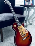 Chibson Custom Electric Guitar Lp Sunburst Maple Wood Rebuilt Gold Pickups Ace. Fixed Price $399.00.