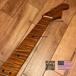 Roasted Flame Maple Neck Satin Fits Warmoth Stratocaster Body 0SMM. Fixed Price $209.00.