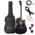 Thinline Cutaway Acoustic Electric Guitar With Gig Bag - Right Handed. Fixed Price $118.99.