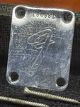 Fender 1966 Neck Plate & (2) Screws Serial 184881. Fixed Price $209.99.