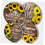 Retro Electric Stove Burner Covers,sunflower Set 8INCHX2+10INCHX2 ARTWORK-19. Fixed Price $29.79.