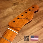 Vintage 21 Fret Roasted Maple Telecaster Neck Fits Fender Warmoth Body Vtmc. Fixed Price $127.00.