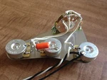 Fender Stratocaster Wiring Harness 250K Cts Pot .022 Orange Drop Oak Way Plate. Fixed Price $59.00.