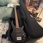 Dean Edge 4-STRING Electric Bass Guitar Black Maple Neck W/ Gig Bag & Strap. Fixed Price $199.99.