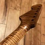 Roasted Flame Maple Stratocaster Neck Satin Fits Warmoth Fender Body 0SMF. Fixed Price $209.00.