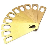 Maxcheer 10PCS Guitar Neck Shims 4PCS 0.2MM, 0.5MM And 2PCS 1MM Gold. Fixed Price $14.99.