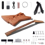 Leo Jaymz Diy Electric Bass Guitar Kit Mahogany Body Maple Neck Full-size, Ax. Fixed Price $267.48.