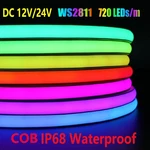 12V 24V Waterproof IP68 Cob WS2811 720LEDS/M Rgbic Strip Flexible Tape Light. Fixed Price $238.99.