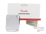 Genuine Fender "vintage Style" 4-BOLT Plain Neck Plate With Screws Chrome. Fixed Price $11.99.
