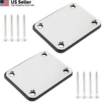Hordion 2 Pack Guitar Neck Plate Silver Metal Mounting Joints With Screws Bolts. Fixed Price $10.88.