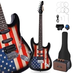 Leo Jaymz 39 Full Size Style Electric Guitar Starter Kit Ljgbk. Fixed Price $179.99.