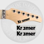 Kramer Evh Frankenstrat 83 Waterslide Guitar Neck Headstock Decals (set Of 2). Fixed Price $10.50.