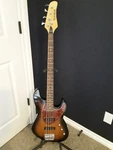 Hamer Bass Guitar Tobaco Sunburst Made In Korea. Fixed Price $440.00.