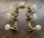 Cb Gitty Gold Open Gear Guitar Tuners 3L+3R Cigar Box. Fixed Price $13.00.